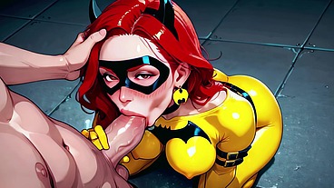 Yoghurt Party: 3D Comic Latex Vigilante POV (4K, Uncensored AI Hentai)