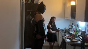 Kinky Kitchen Encounter: Fetish Babe Dominates Her Friend