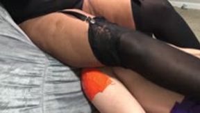 Goddess smothering slave with her ass