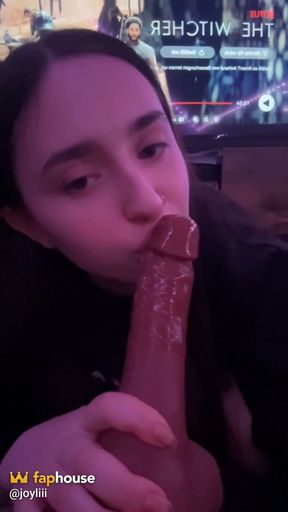 Joyliii Riding BBC Dildo
