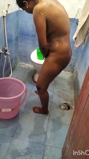 Captivating moment from &quot;Tamil couple bathing doggy fuck&quot;