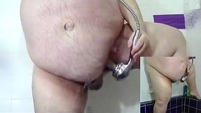 Fat guy in the shower #4