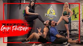 Nara and Charlotte make gym guys worship their smelly socks and sweaty feet (1080 EN-sub) Foot Domination - Foot Gagging - Foot Fetish - Foot Smelling