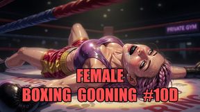 Female Boxing Gooning #10D: Knockout Queen's Mesmeric Boxing Trance (Animated, Music, Text)