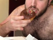 Eating cum donuts
