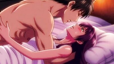 Hot anime babe gets pounded hard in hotel room after dinner
