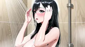 Hot MILF gets fucked and jolts during shower masturbation