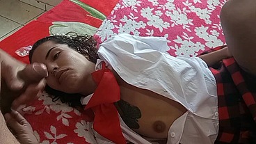Estudante Sendo fudida pelo padrasto - Leo ogro
