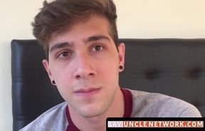 SayUncleNetwork.com - Latino teenager's cum swallowing after a raw bareback ride for