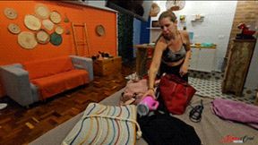 DOUBLE SOFA FOR A LAZY SLAVE - NEW GIRL LUANA LIMA - FULL VERSION IN FULL HD - KC PRODUCTIONS 2025