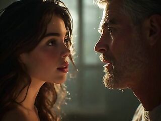 18 year old teen girl fucked by 60 year grand-dad in His car Female moaning real sex Ai generated voice over