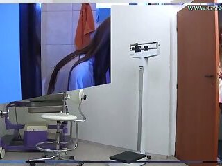 Female doctor does gyno examination