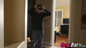 Blonde bombshell gets pounded in raw reverse cowgirl action