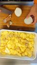 Peeling Them Potatoe and greasing BACoN