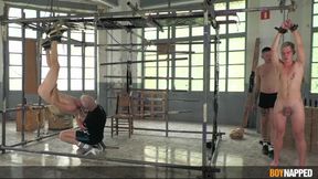 Boynapped - Dom Daddy Uses Two Twinks Part 1: Master Kane Bounds And Torments Two Blonds