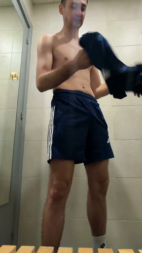 Post-workout Shower Jerk off