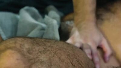 Beefed stepdad is nailing his stepson's tight ass with a cock