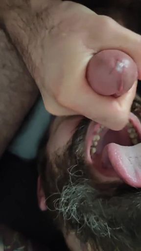 Feeding Him My Cum