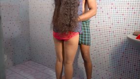 Mallu Muslim Girl Fucking in bathroom with boyfriend part 01