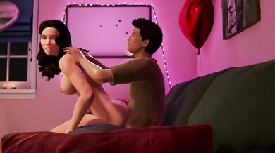 Unlock all the Ashley sex scenes in House Party gameplay threesome big tits blowjob