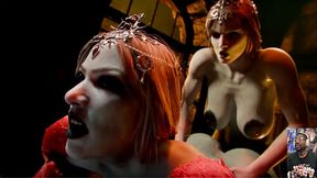 Transgender Orin Fucks Herself, Big Dick Widowmaker Gets Her Trans Hole Fucked So Good