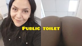 Explosive pee in public toilet