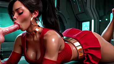 Yoghurt Party: Sci-Fi Communications Officer POV (4K, Uncensored 3D Comic AI-animated)