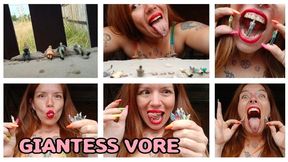 GIANTESS VORE A BUNCH OF TINY HUMANS