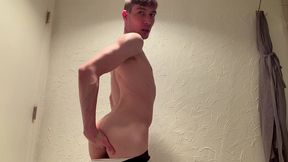 twink ass play, dildo ride, and precum hole tease