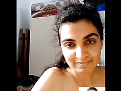 Sexy indian housewife stripping full nude fingering pussy on webcam