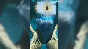BBC plows ebony skank under water then swallows his monster rod