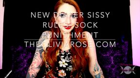 New Diaper Sissy Rules: Sock Punishment