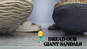 Dread our giant sandals - Mr and Mrs C