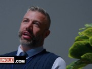 Gay Porn Parody~Severance~ Sexerance Part 4 ~Bubble Butt Twink Takes First Dick for Daddy (Free SFW)