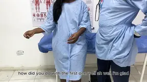Amateur wife takes a big dick in fake hospital scene