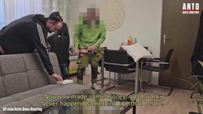 Heterosexual Gardener gets his big cock sucked by a gay guy for the first time - gay for pay