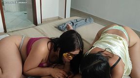 mis companeras de trabajo pierden una apuesta y ahora deben grabarse teniendo sexo conmigo / parte 1 / leandrozimmer / chloebearwolf / chiquicandy