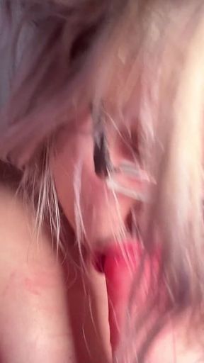 Thick Eyeglsses Biglips Dildo Blowjob Lipgloss JOI