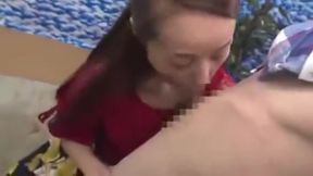 Busty Japanese MILF Takes Hard Cock While Hubby Watches