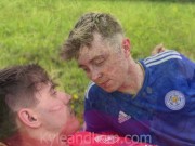 Straight boys Fool about After football game!