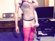 Sassy sexy sissy spanking sweet shiny testicles