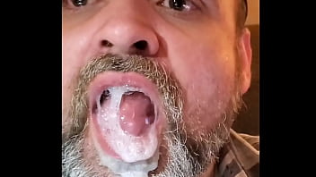 Me Gargling a Mouthful of Cum