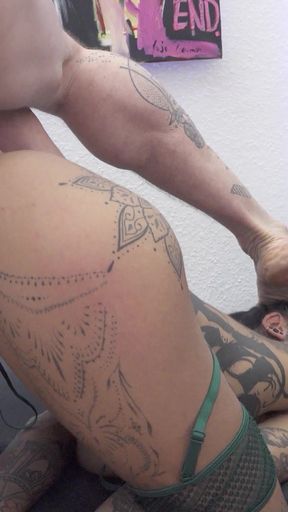 Must-see moment from &quot;Extrem Inked German Bitch Fiina at Rough Amateur Sex with Big Dick Guy&quot;