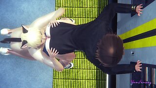 Seth, the yaoi femboy, experiences an unusual train ride