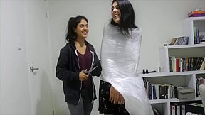 Mummified In Saran Wrap