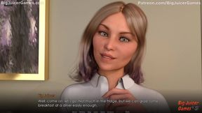 Hot Redhead slut takes it in the ass by an old man in a visual novel adult game.