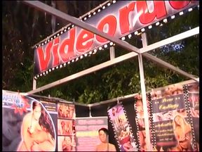 Cream cake candy at a fair