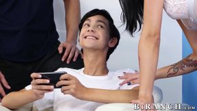 Gorgeous Henna Ssy deepthroats my long dick while I enjoy riding Mark Brown