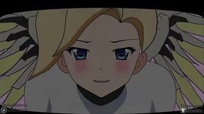 Overwatch 2D fan Hentai - Mercy X Hanzo