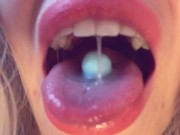 SWALLOWING mr Blue: Come play inside my GIANTESS MOUTH /ASMR VORE/ HQ - close up